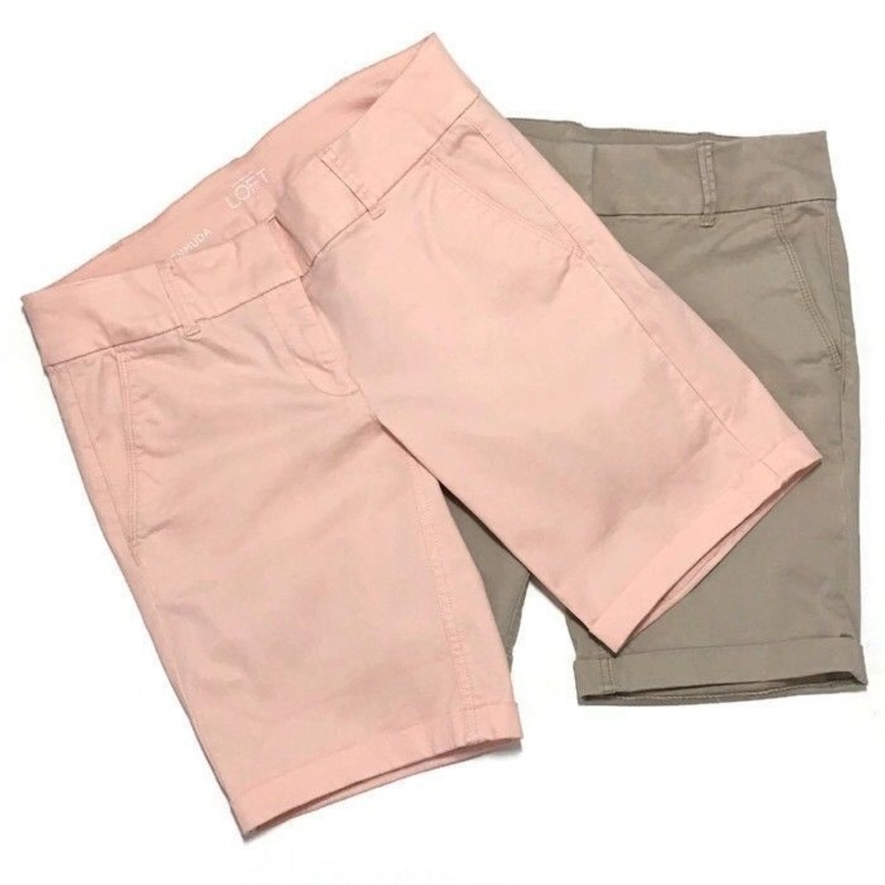 Ann Taylor Loft peach Bermuda short size 10